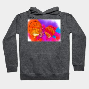 Subtle Abstract Hot Air Balloons Hoodie